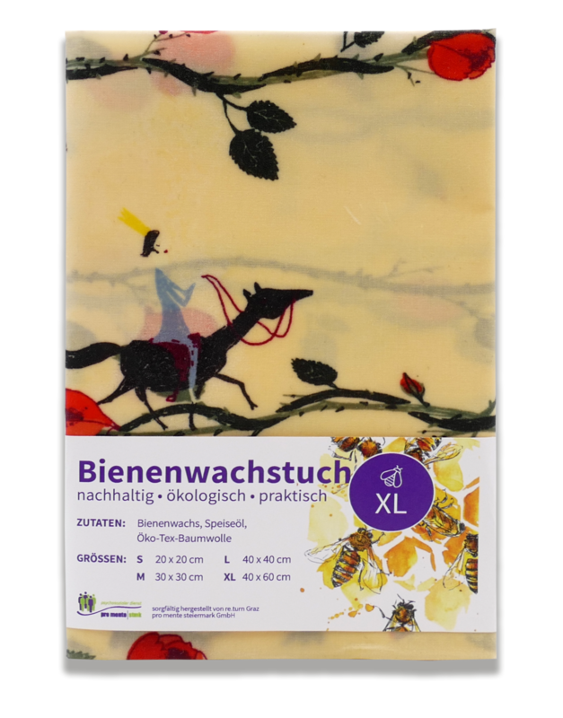 Bio-Bienenwachstuch Kinder (gelb) – x-large