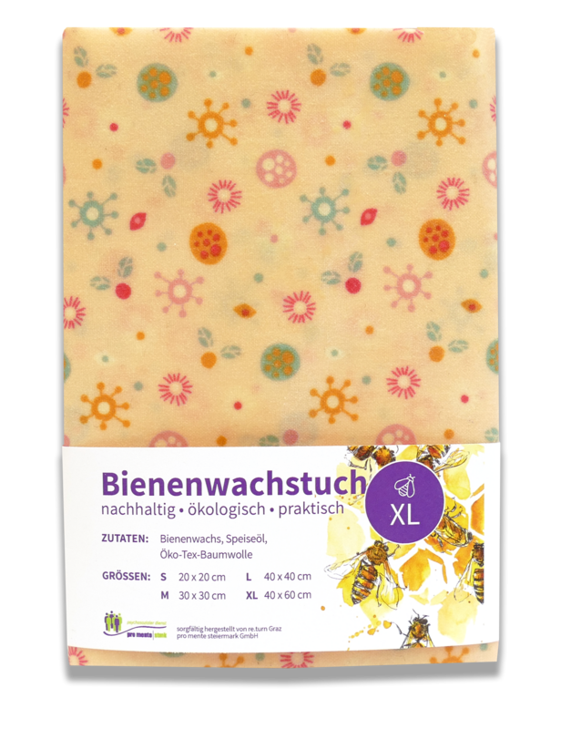 Bienenwachstuch-Kinder (Blumen) – x-large