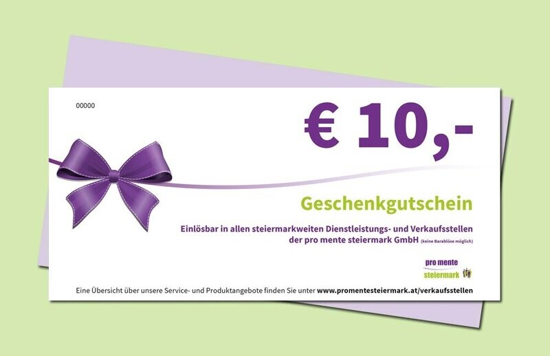 Geschenkgutschein gedruckt
