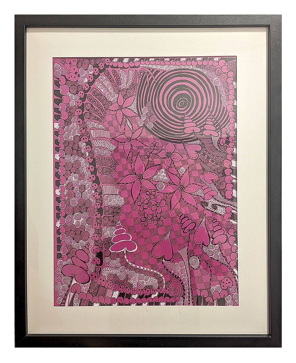 Zeichnung "Pink groß"