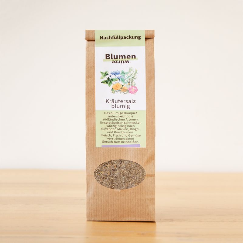 Kräutersalz „Blumenwürze“ – Nachfüllpackung Kräutersalz „Blumenwürze“ – Nachfüllpackung