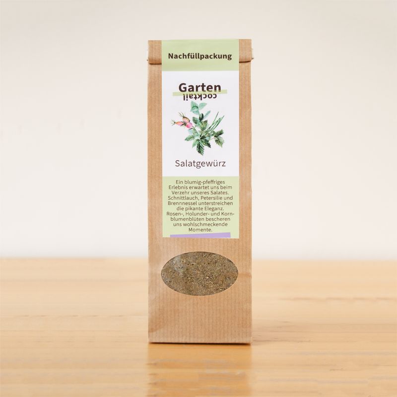 Salatgewürz „Gartencocktail“ – Nachfüllpackung Salatgewürz „Gartencocktail“ – Nachfüllpackung