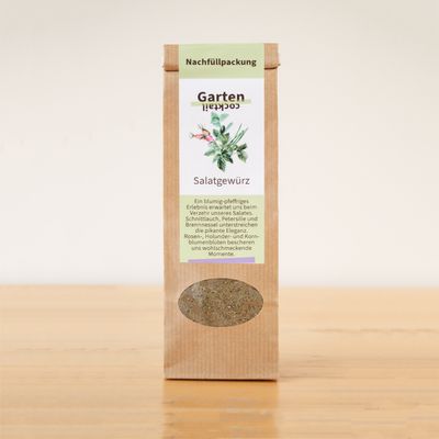 Salatgewürz „Gartencocktail“ – Nachfüllpackung Salatgewürz „Gartencocktail“ – Nachfüllpackung