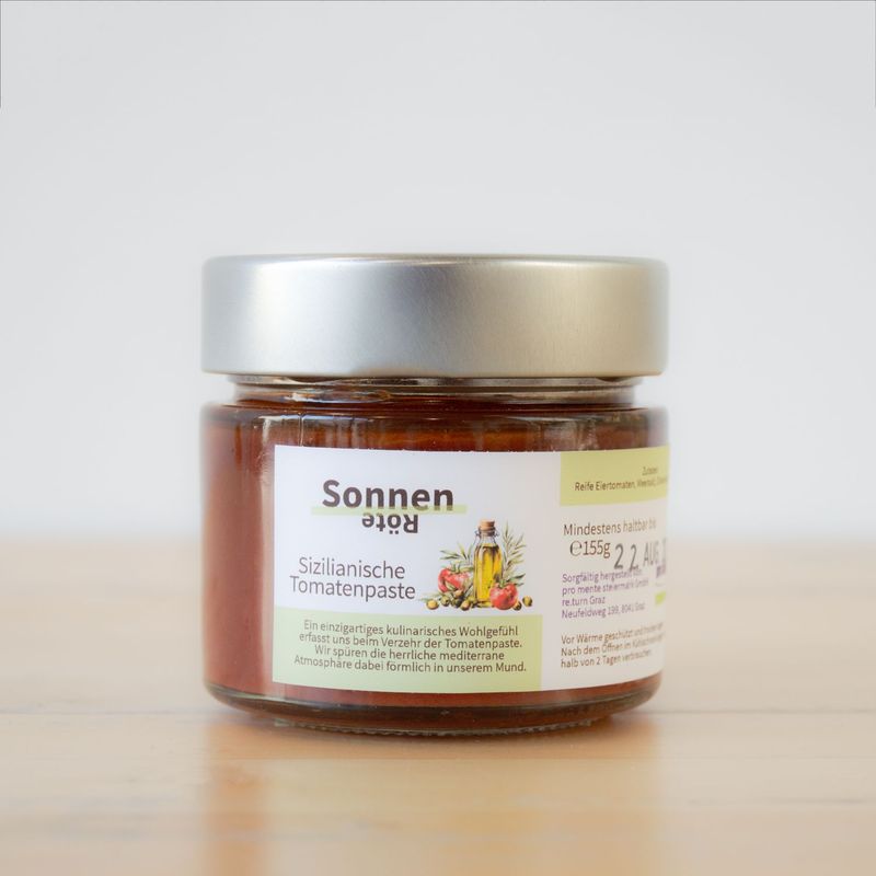 Sizilianische Tomatenpaste „Sonnen-Röte“ Sizilianische Tomatenpaste „Sonnen-Röte“