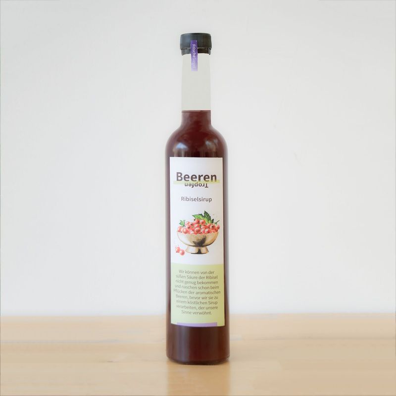 Fruchtsirup Ribisel "Beeren-Tropfen" – 500 ml