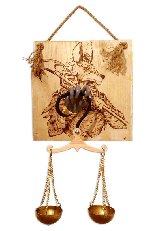 Wandobjekt "Anubis Urteil"