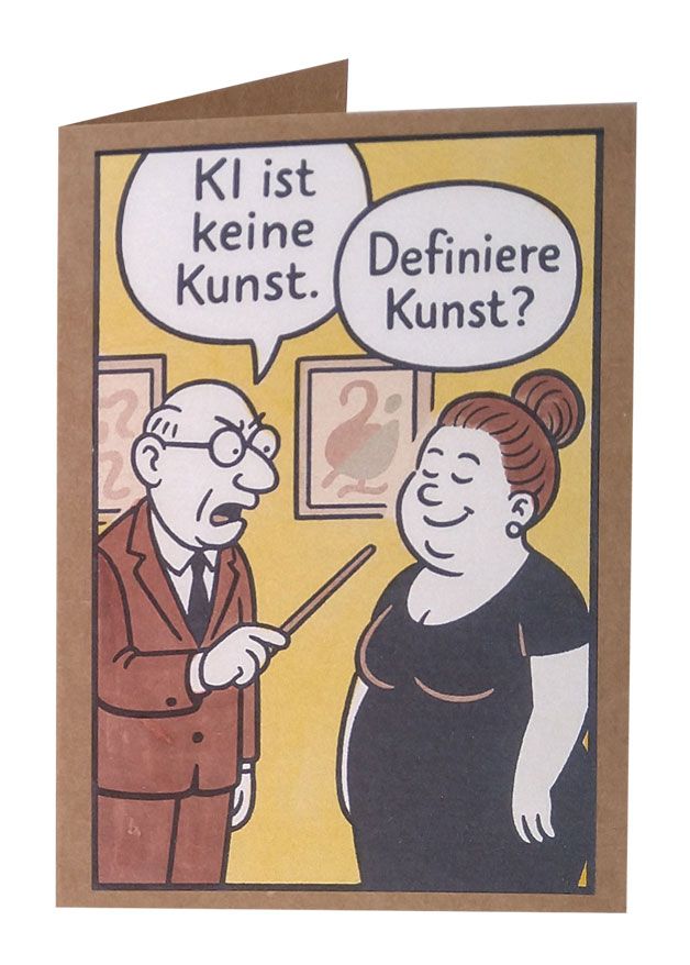 Billett: "KI ist keine Kunst 1"