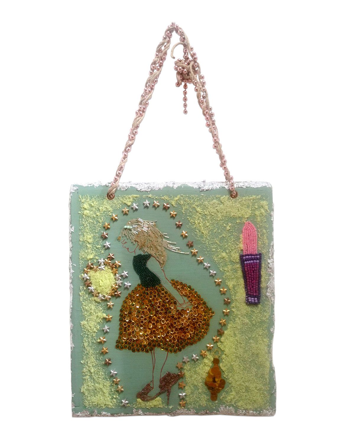 Wandbild "grünes Herz"