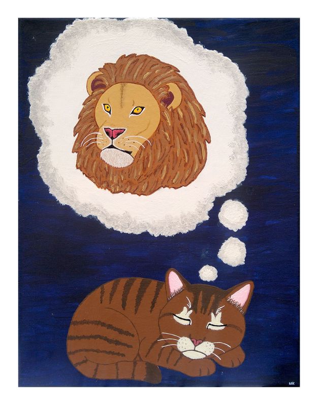 Malerei "Kleine Seele, große Vision"