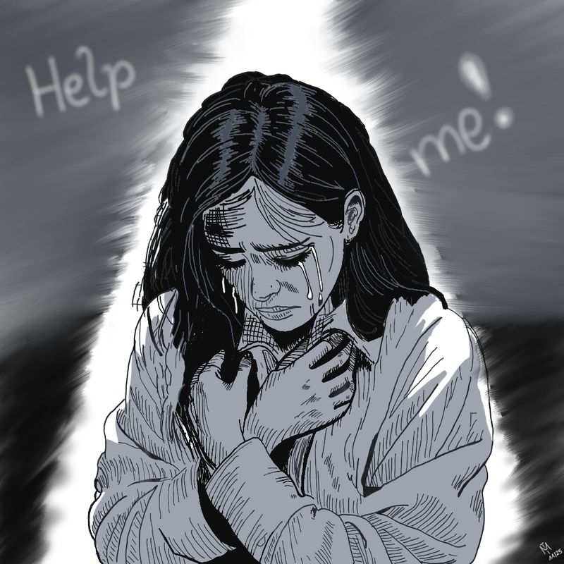 Digitaldruck "Help me"