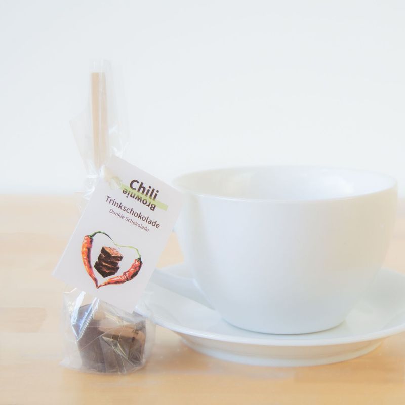 Trinkschokolade „Chili-Brownie“