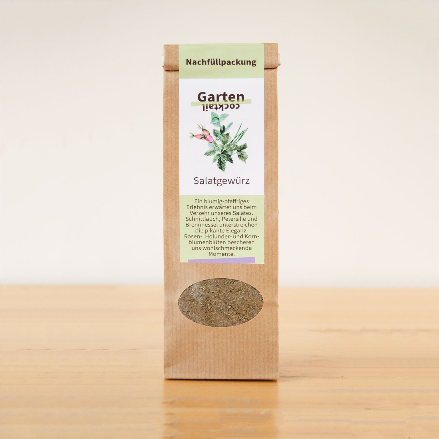 Salatgewürz „Gartencocktail“ – Nachfüllpackung