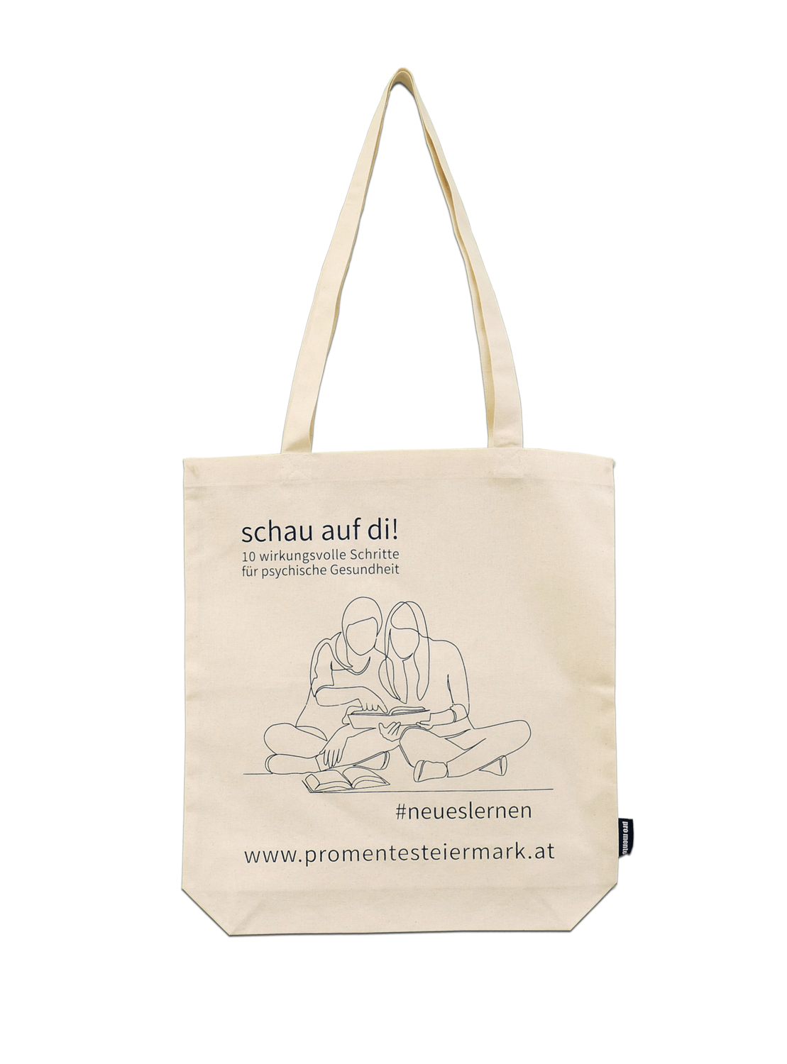 Stofftasche schau auf di! – „Neues lernen Stofftasche schau auf di! – „Neues lernen"
