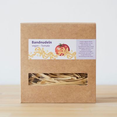 Bandnudeln „Tomate“ – vegan