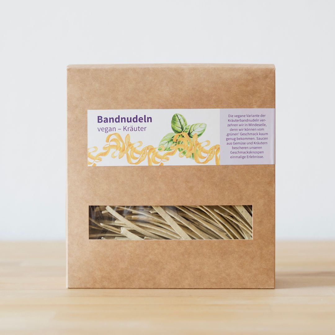 Bandnudeln „Kräuter“ – vegan Bandnudeln „Kräuter“ – vegan
