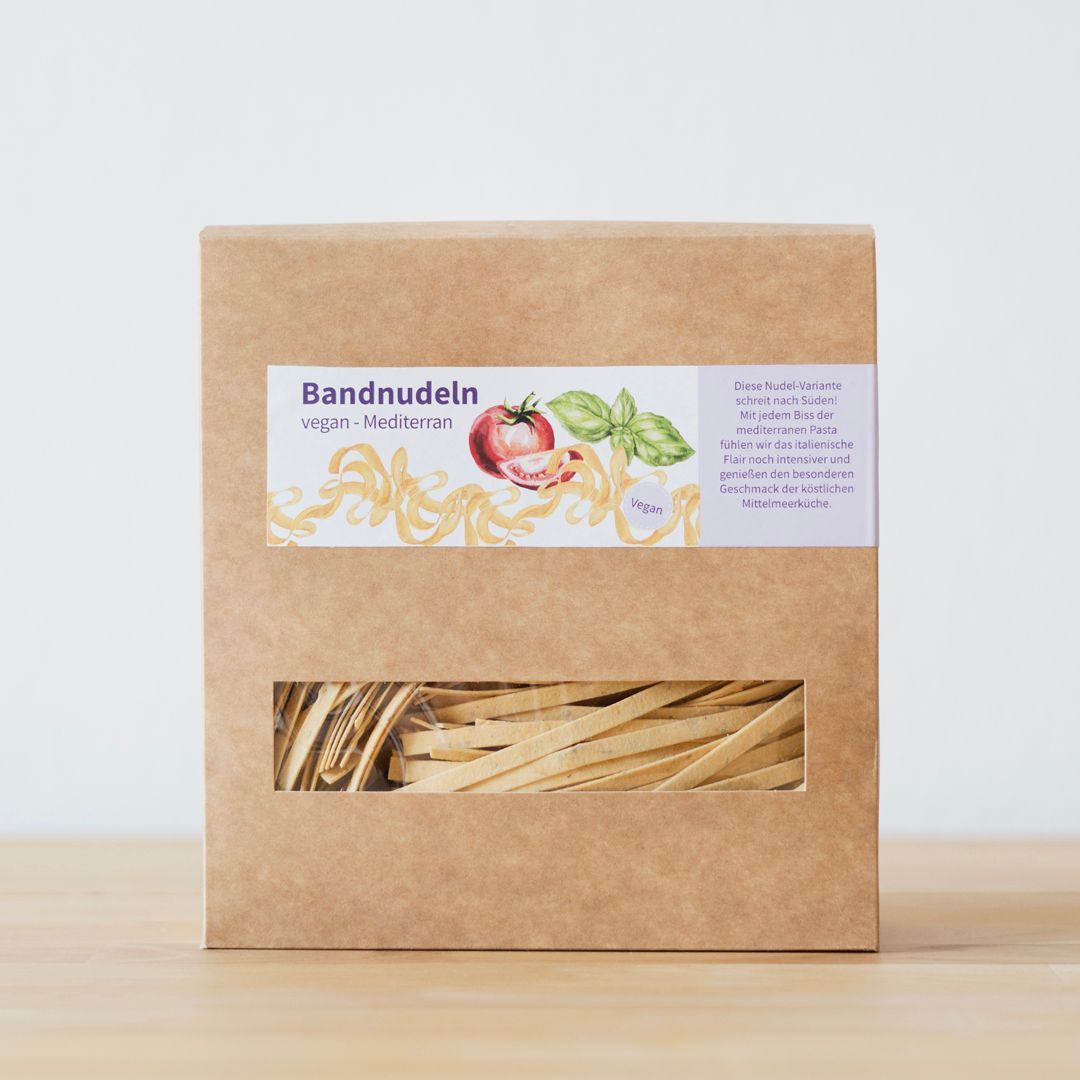 Bandnudeln „Mediterran“ – vegan Bandnudeln „Mediterran“ – vegan