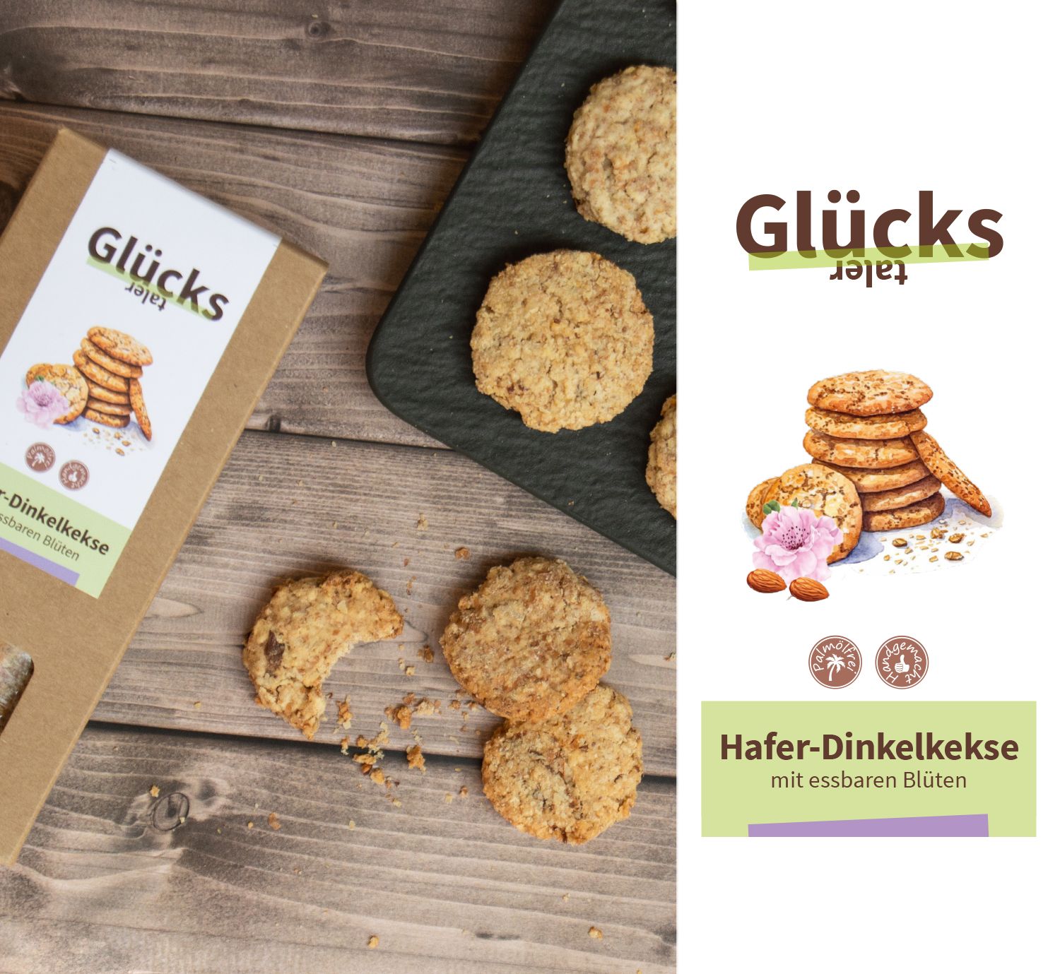 Hafer-Dinkelkekse