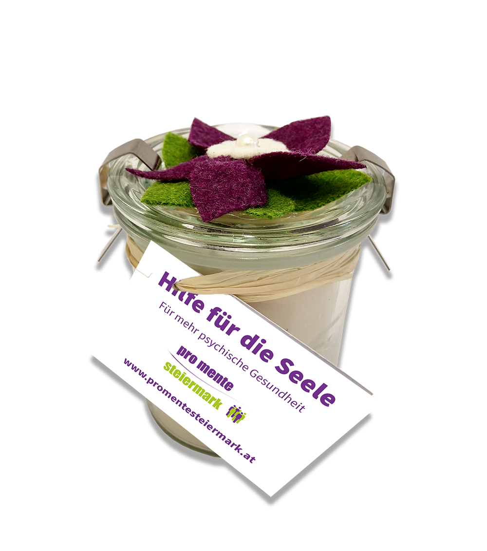 Kerze "Blumen-Schmuck"