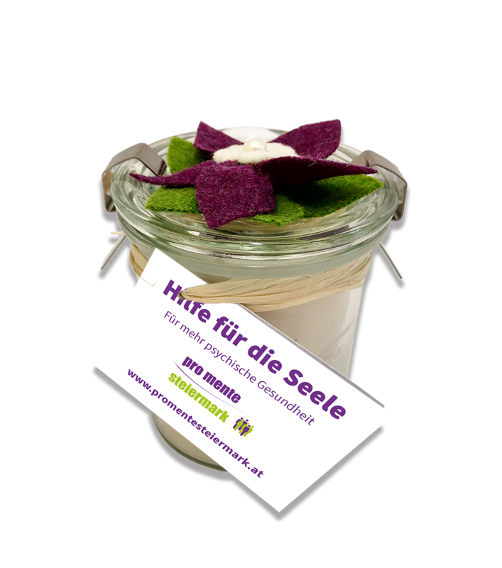 Kerze "Blumen-Schmuck"