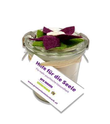 Kerze "Blumen-Schmuck"