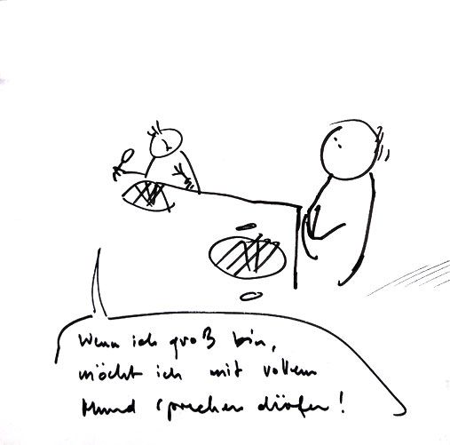 Zeichnung "Kindheit"