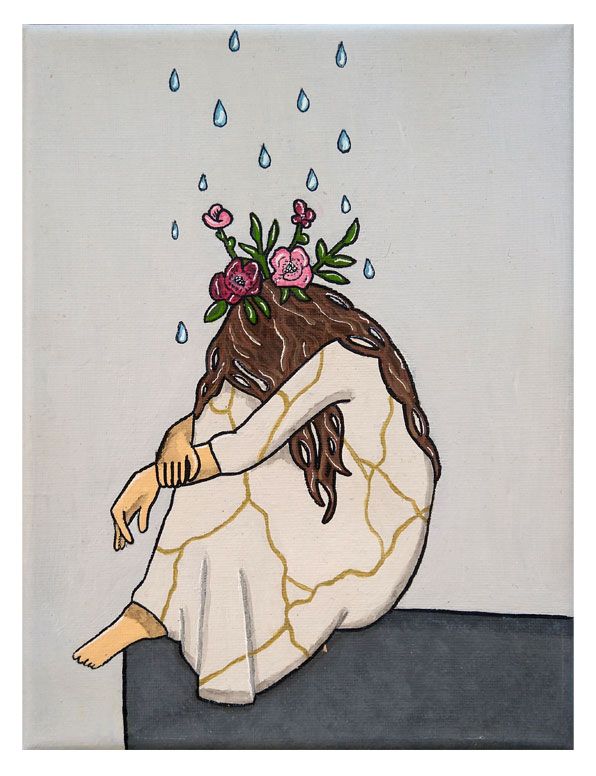 Malerei "Was in mir bleibt"