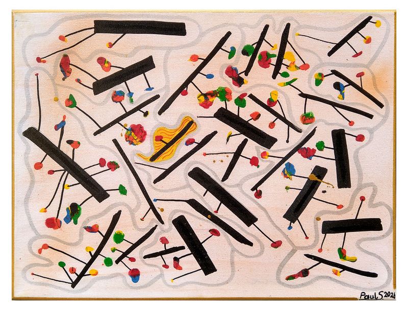 Malerei "Aufbruch der Farben"