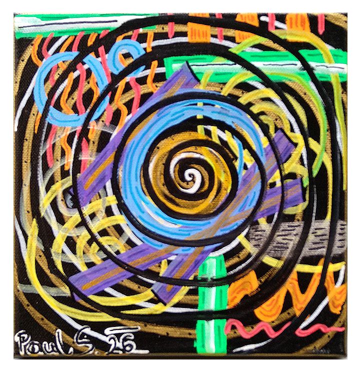 Malerei "Spiralpfad"