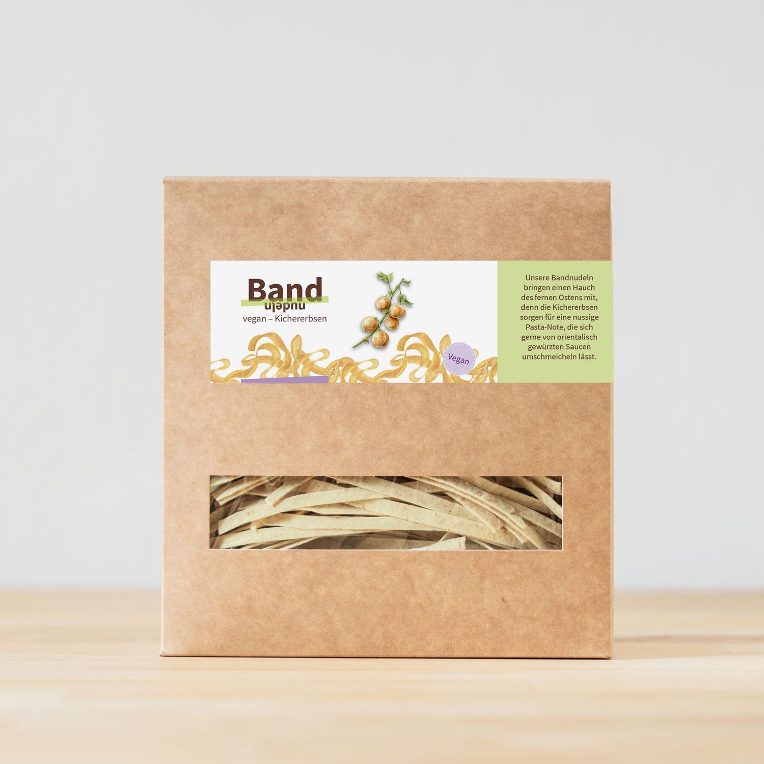 Bandnudeln „Kichererbsen“ – vegan