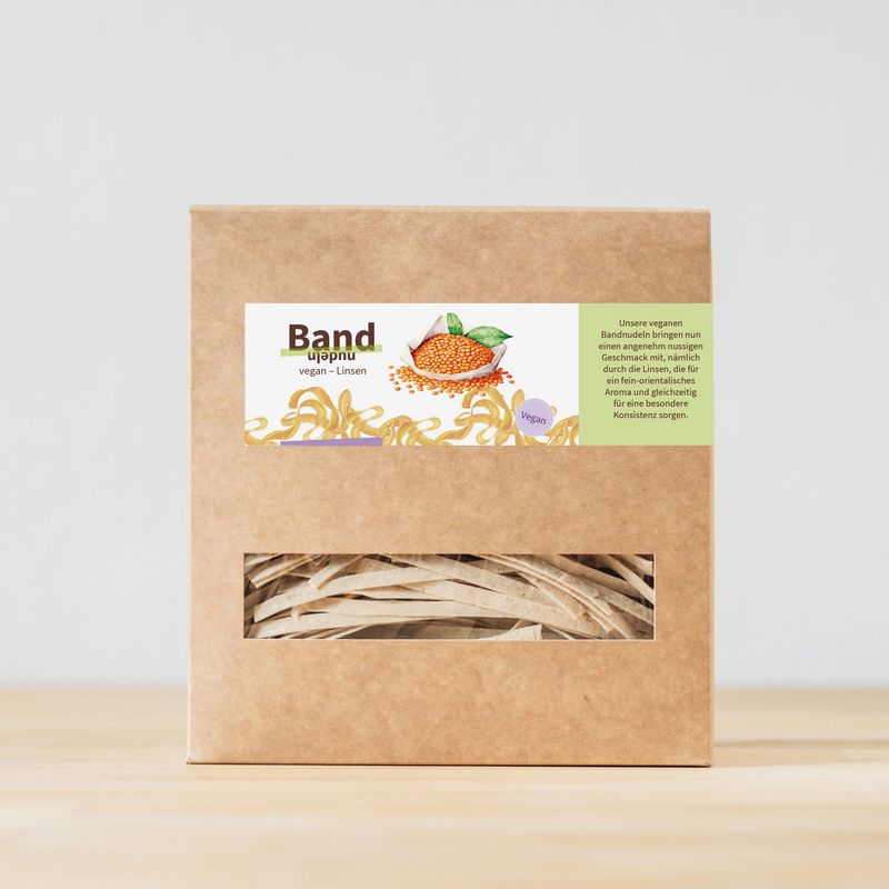 Bandnudeln „Linsen“ – vegan