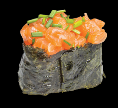9. Sushi Tartare de saumon (2pcs)