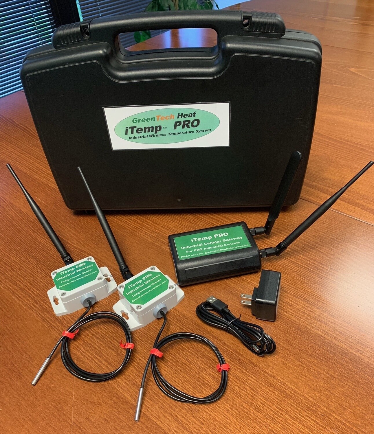iTemp Pro Industrial Wireless Temperature Monitoring (Gateway with 2 sensors)