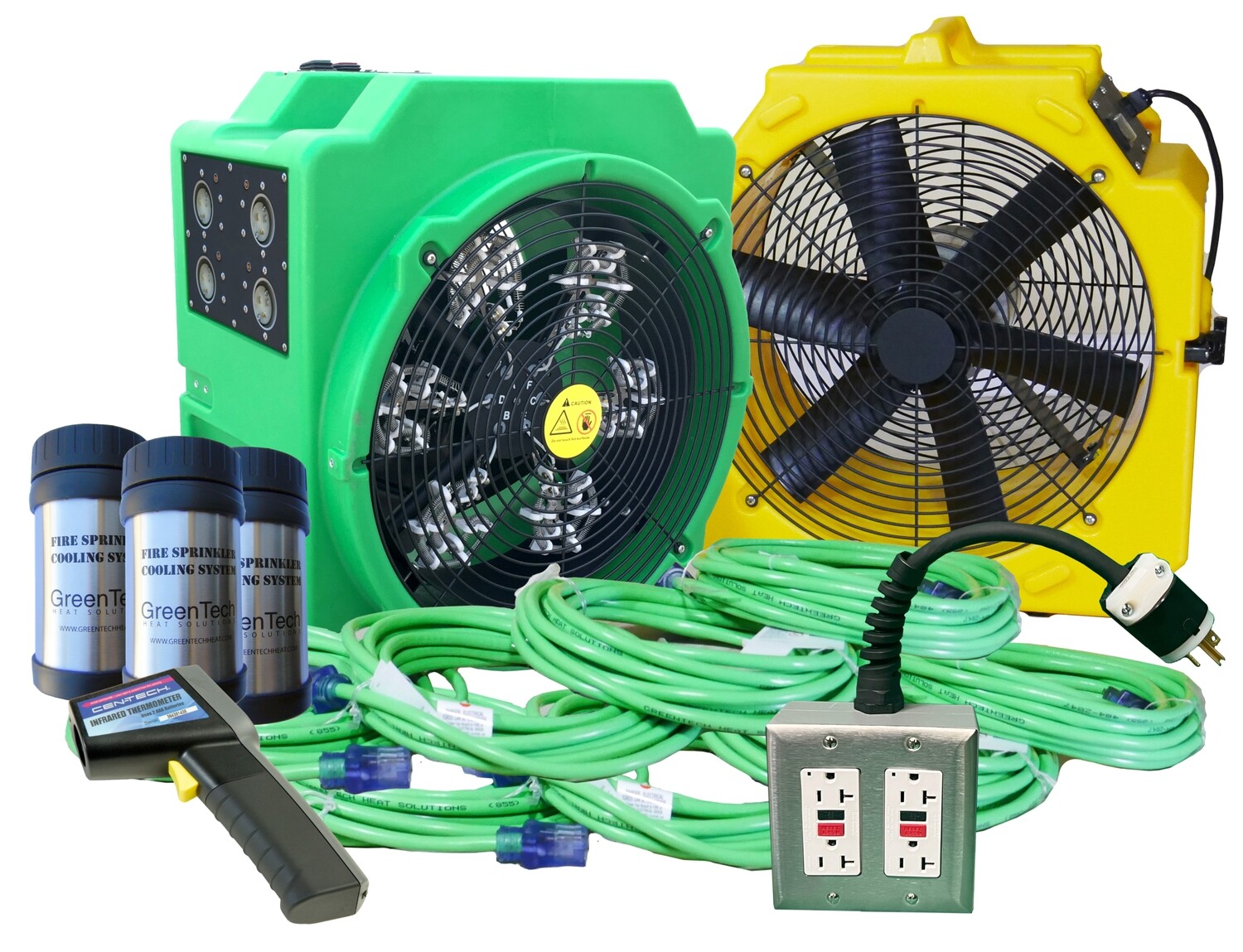 Photo of the Greentech Electric Bed Bug Heater, Air Mover and accessories