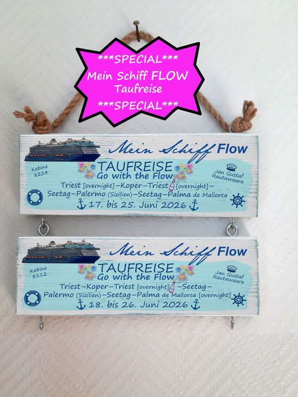 SPECIAL **Mein Schiff FLOW** Taufreise