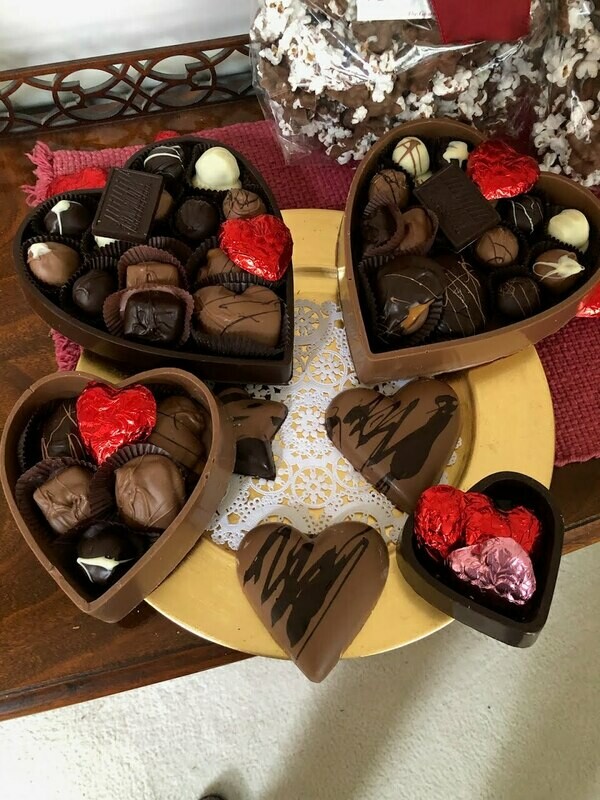 Large Dark Chocolate Heart Box