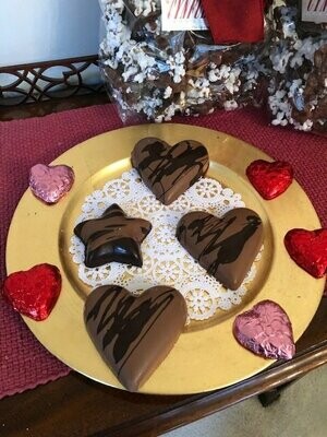 Peanut Butter Filled Gourmet Chocolate Hearts