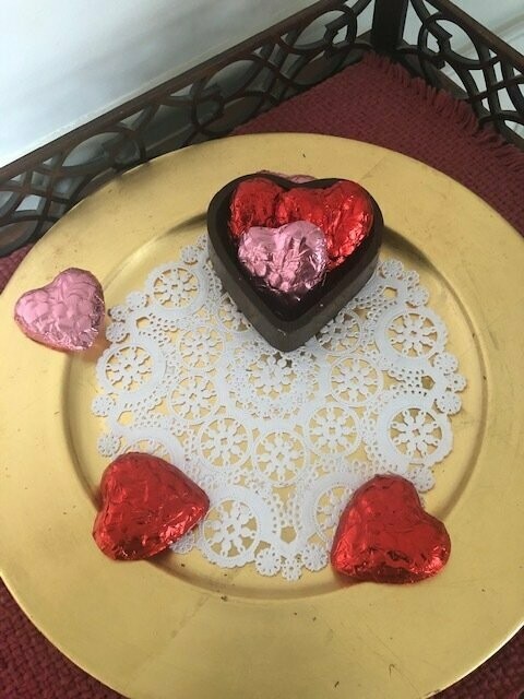 Small Dark Chocolate Heart Box