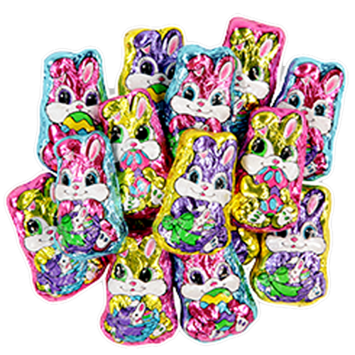 Foil-Wrapped Milk Chocolate Easter Bunny treats