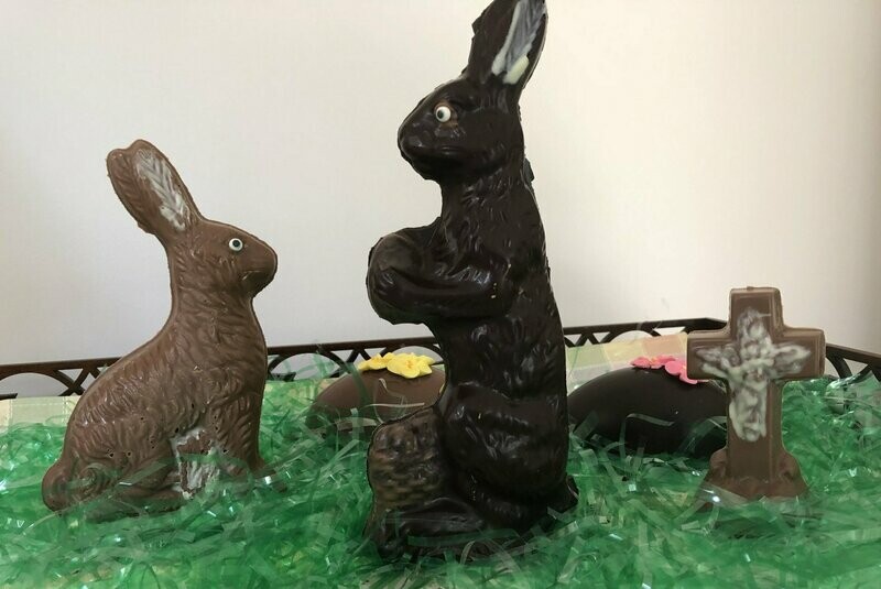 Sitting and Standing Woodland Rabbits, Large