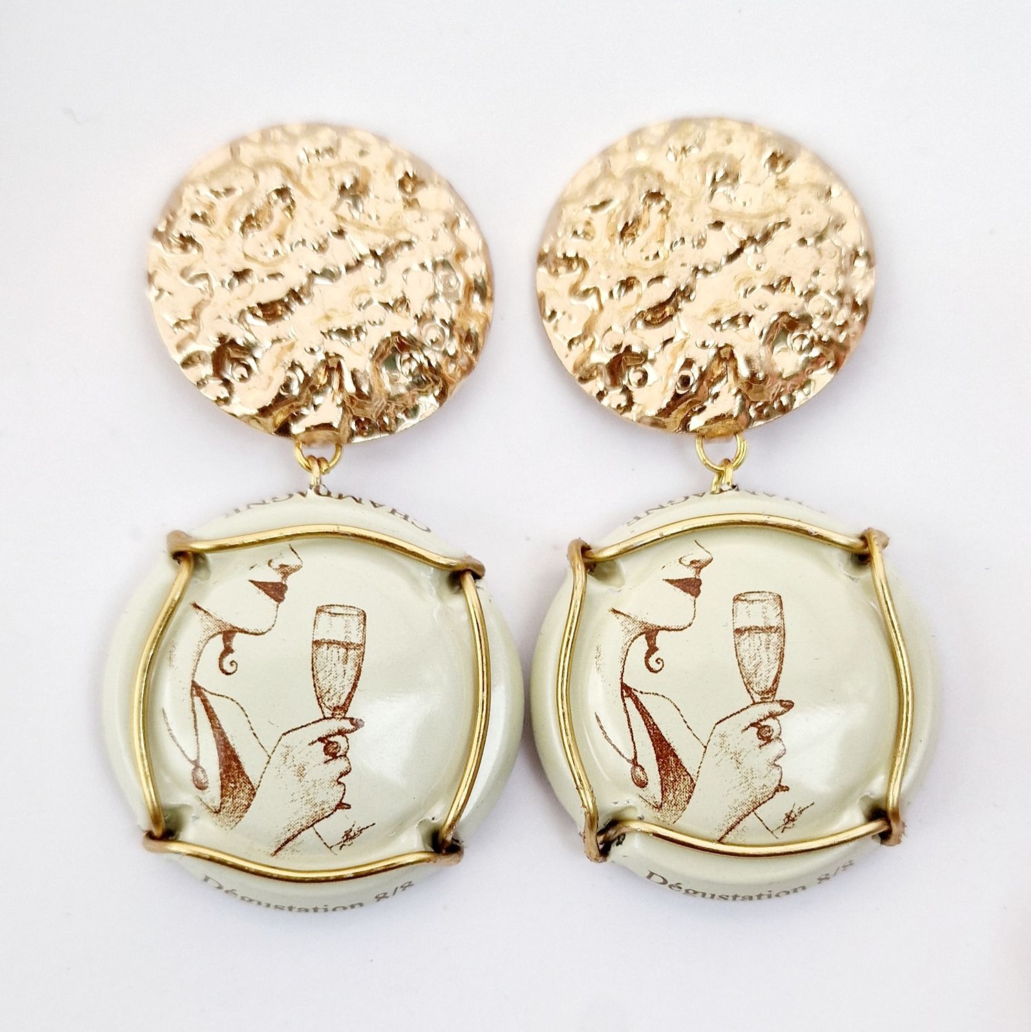 Orecchini Champagne