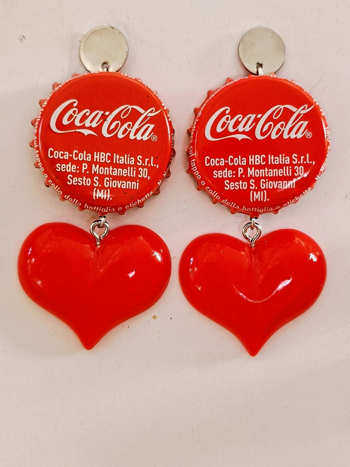Orecchini Coca cola