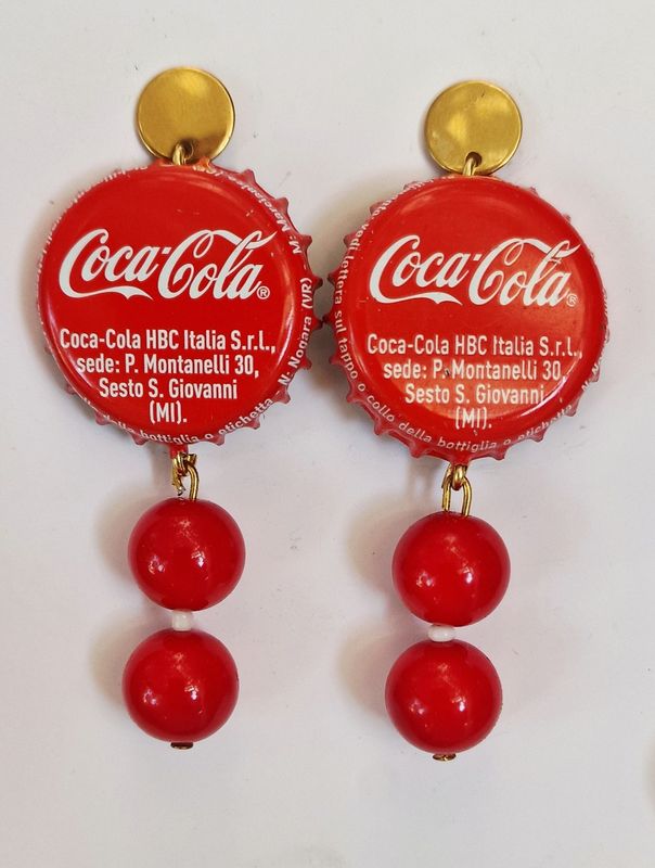 Orecchini Cocacola 