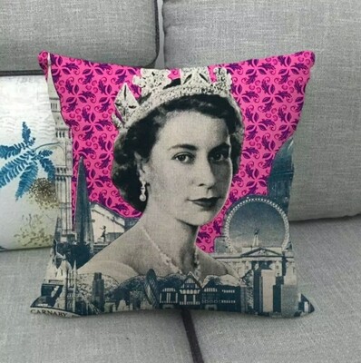 Queen Elizabeth II Cushion Cover 