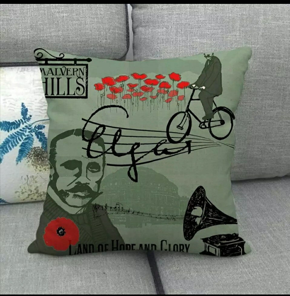 Elgar &quot;Land of Hope and Glory&quot; cushion cover
