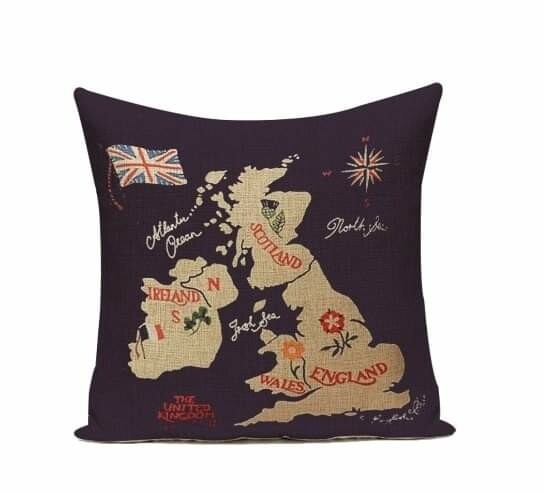 British Isles Cushion Cover