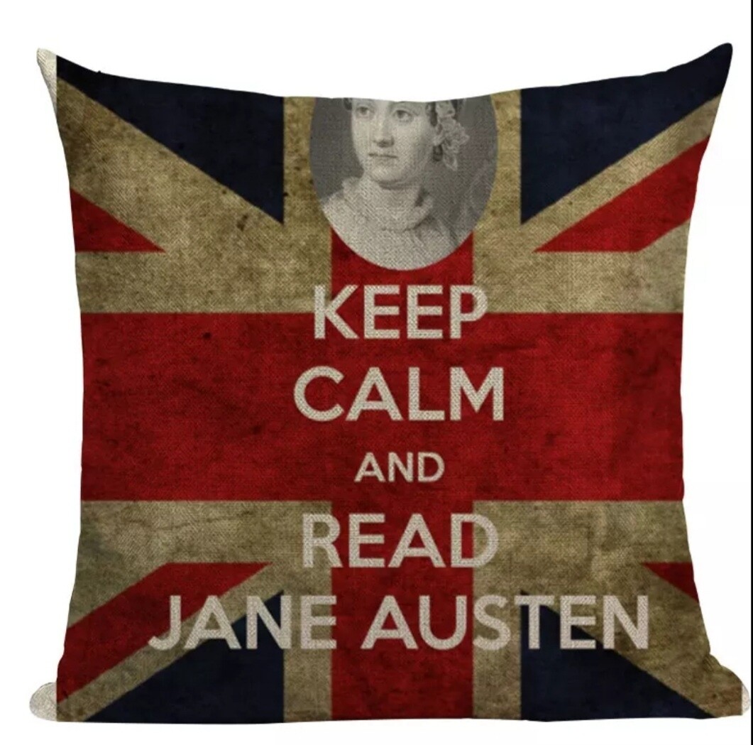 Keep Calm and Read Jane Austen Cushion Cover