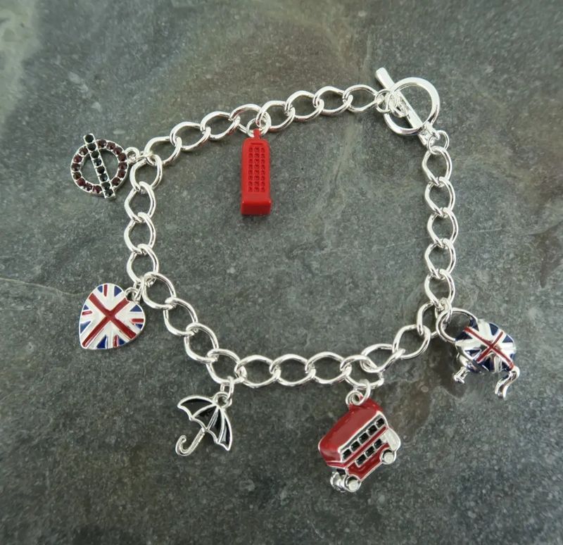British Icons and Union Jack Icons Bracelet