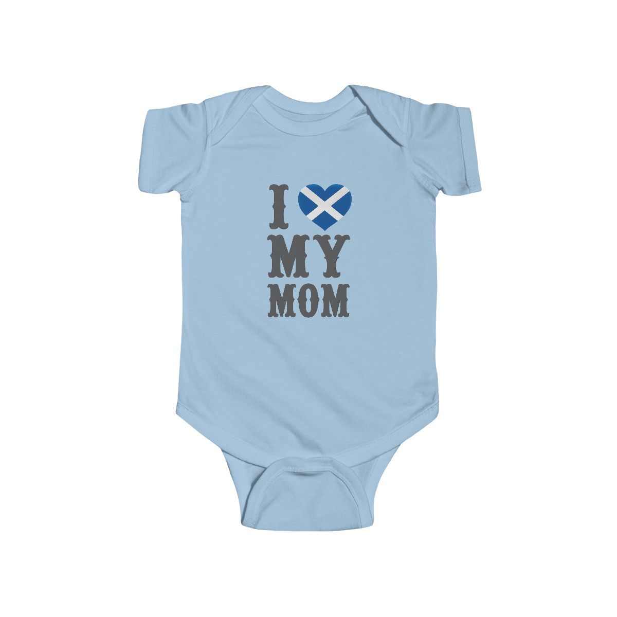 I Love My Mom Scottish Baby Bodysuit | Cute Infant Jersey Outfit
