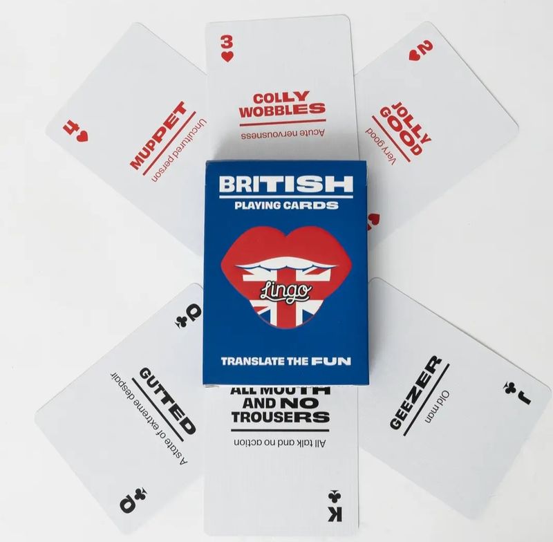 Lingo British Slang Playing Cards