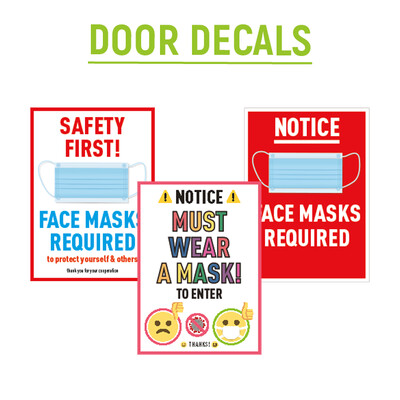 Mask Required Door Decal